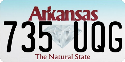 AR license plate 735UQG
