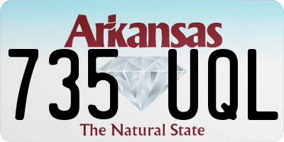 AR license plate 735UQL