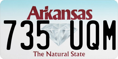 AR license plate 735UQM
