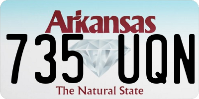 AR license plate 735UQN