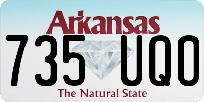AR license plate 735UQO