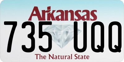AR license plate 735UQQ