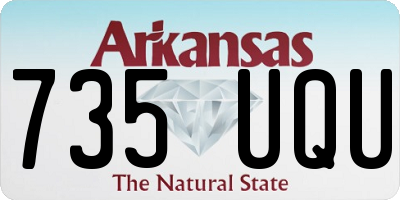 AR license plate 735UQU