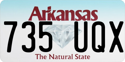 AR license plate 735UQX