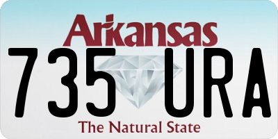 AR license plate 735URA