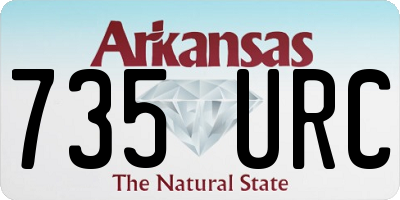 AR license plate 735URC