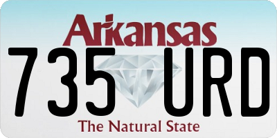 AR license plate 735URD