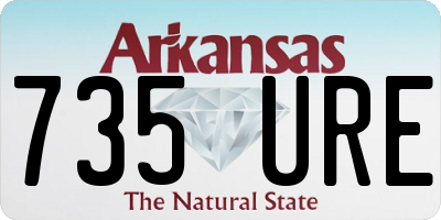 AR license plate 735URE
