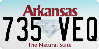 AR license plate 735VEQ