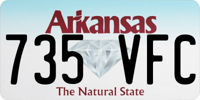 AR license plate 735VFC