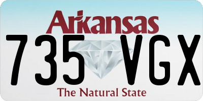 AR license plate 735VGX
