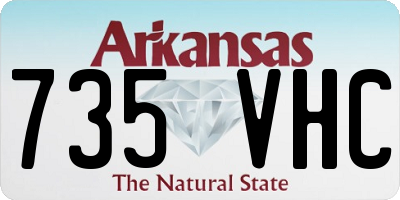 AR license plate 735VHC