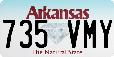 AR license plate 735VMY