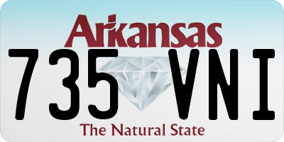 AR license plate 735VNI