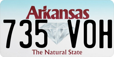 AR license plate 735VOH
