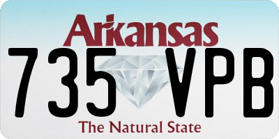 AR license plate 735VPB