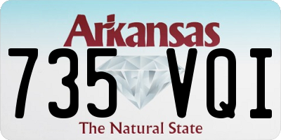 AR license plate 735VQI