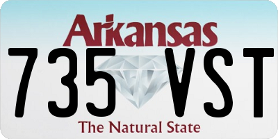 AR license plate 735VST