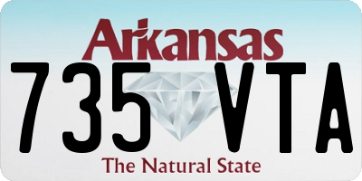 AR license plate 735VTA