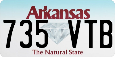 AR license plate 735VTB