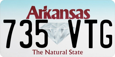 AR license plate 735VTG