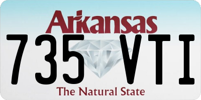 AR license plate 735VTI