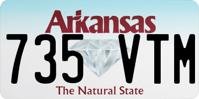 AR license plate 735VTM