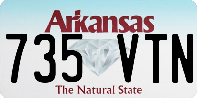 AR license plate 735VTN