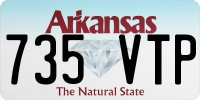 AR license plate 735VTP