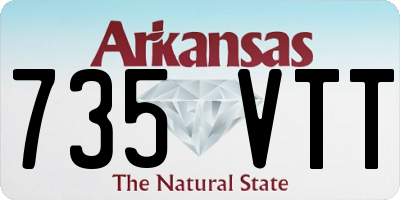 AR license plate 735VTT