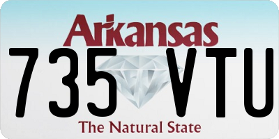 AR license plate 735VTU