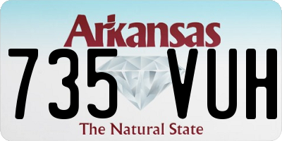 AR license plate 735VUH