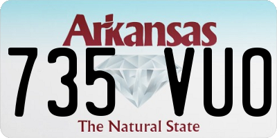 AR license plate 735VUO
