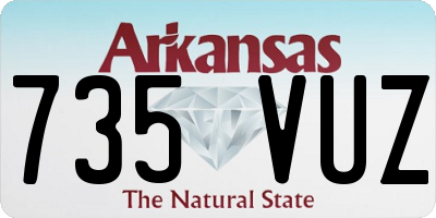AR license plate 735VUZ