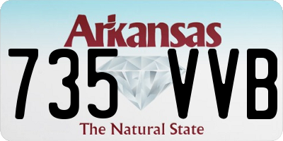 AR license plate 735VVB