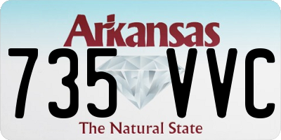 AR license plate 735VVC