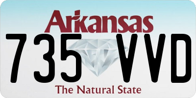 AR license plate 735VVD