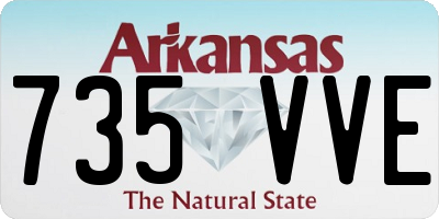 AR license plate 735VVE