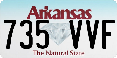 AR license plate 735VVF