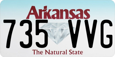 AR license plate 735VVG