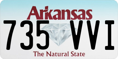 AR license plate 735VVI