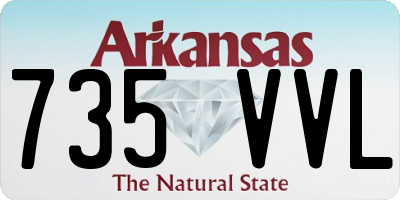AR license plate 735VVL