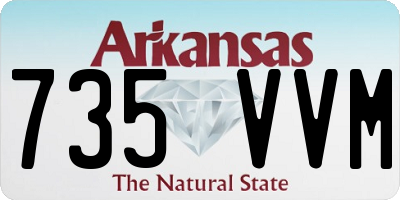 AR license plate 735VVM