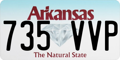 AR license plate 735VVP