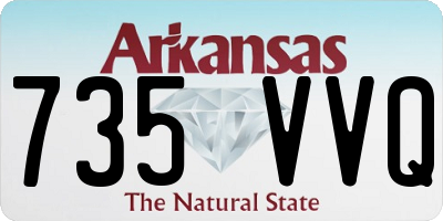 AR license plate 735VVQ