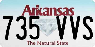 AR license plate 735VVS