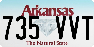 AR license plate 735VVT