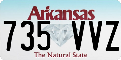 AR license plate 735VVZ