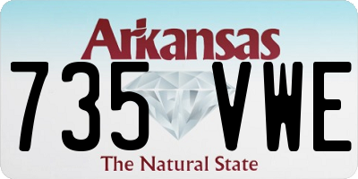 AR license plate 735VWE