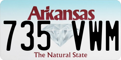 AR license plate 735VWM